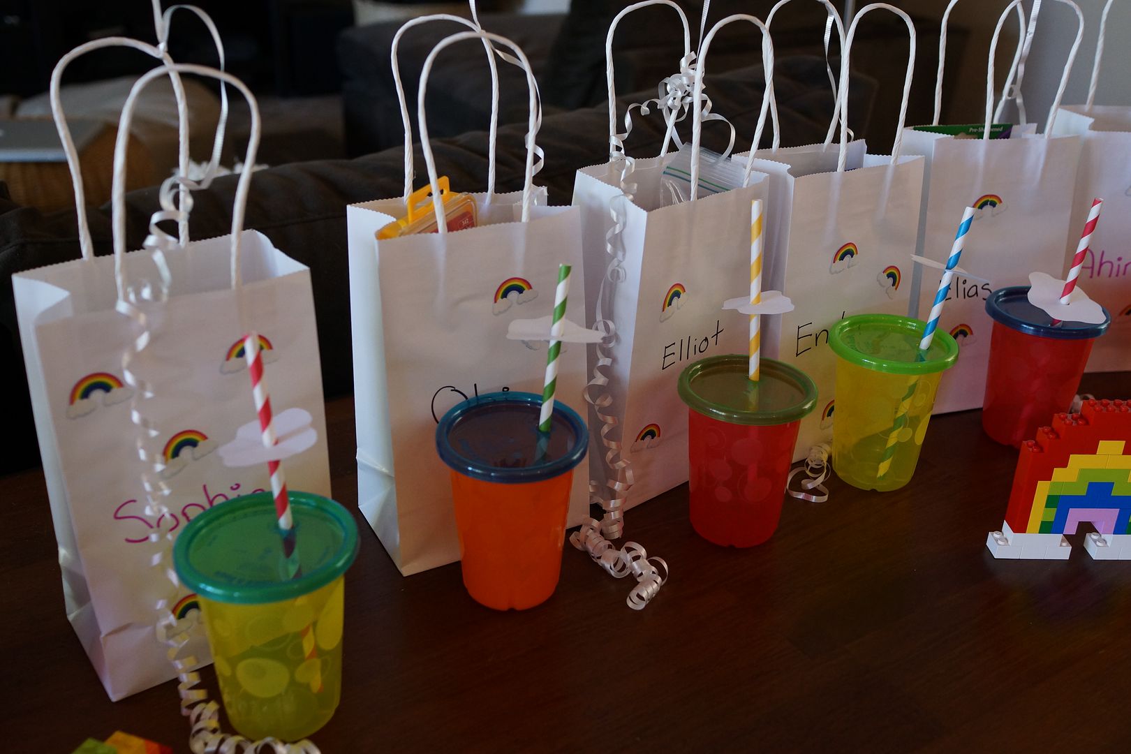 Anne's Odds and Ends: Rainbow Theme Birthday Party - Favors, Food and
